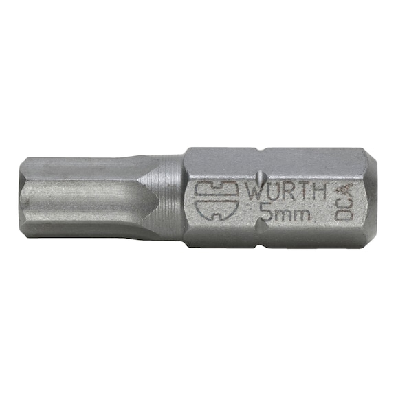 Bit Innensechskant C 6,3 (1/4 Zoll) mit patentiertem POWERDRIV<SUP>®</SUP>-Antrieb - BIT-IN6KT-SW5-1/4ZO-L25MM